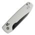 Vosteed Raccoon Crossbar - G-10 White - B/W Drop sulankstomas peilis