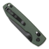 Vosteed Raccoon Crossbar - Micarta Green - B/W Drop sulankstomas peilis