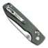 Coltello pieghevole Vosteed Raccoon Crossbar - Micarta Green - Satin Drop