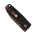 Vosteed Raccoon Cub - G10 Black - Copper Dune Drop folding knife