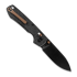 Navalha Vosteed Raccoon TiSlim Crossbar - Blackwash - Titanium, Acid Wash Black