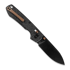 Navalha Vosteed Raccoon TiSlim Crossbar - Blackwash - Titanium, Acid Wash Black