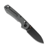 Vosteed Raccoon TiSlim Crossbar - Blackwash - Titanium sulankstomas peilis, Dim Gray