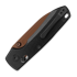 Coltello pieghevole Vosteed Raccoon TiSlim Crossbar - Copper Dune Drop - Titanium, nero