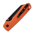 Vosteed Raccoon Top Liner Lock - Blackwash Sheepsfoot - G10 Taschenmesser, orange