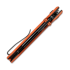 Vosteed Raccoon Top Liner Lock - Blackwash Sheepsfoot - G10 Taschenmesser, orange