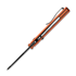 Vosteed Raccoon Top Liner Lock - Blackwash Sheepsfoot - G10 Taschenmesser, orange