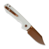 Vosteed Raccoon Top Liner Lock - Copper Dune Bowie - G10 sklopivi nož, bijela