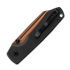 Vosteed Raccoon Top Liner Lock - Copper Dune Sheepsfoot - Micarta Taschenmesser, schwarz
