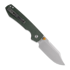 Vosteed Raccoon Top Liner Lock - S/W Bowie - Micarta folding knife, green
