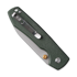 Couteau pliant Vosteed Raccoon Top Liner Lock - S/W Drop - Micarta, vert