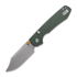Vosteed Raccoon Top Liner Lock - S/W Bowie - Micarta folding knife, green
