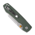 Coltello pieghevole Vosteed Raccoon Top Liner Lock - S/W Bowie - Micarta, verde