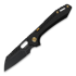 Vosteed RSKAOS Top Linerlock - Titanium B/W - Black Sheepsfoot sulankstomas peilis