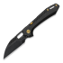 Vosteed RSKAOS Top Linerlock - Titanium B/W - Black Wharncliffe sulankstomas peilis