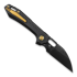 Vosteed RSKAOS Top Linerlock - Titanium B/W - Black Wharncliffe sulankstomas peilis