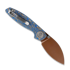 Vosteed Shilin Cutter - Copper Dune - Micarta sulankstomas peilis, Blue Ocean