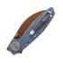 Vosteed Shilin Cutter - Copper Dune - Micarta sulankstomas peilis, Blue Ocean