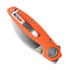 Vosteed Shilin Cutter - Satin - G10 sulankstomas peilis, oranžinėnge