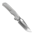 Vosteed Thunderbird V - Dual Satin & Bead Blast - Titanium 접이식 나이프, 회색