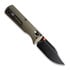 Vosteed Vombat - Blackwash Bowie - Aluminium sulankstomas peilis, žalia