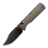 Coltello pieghevole Vosteed Vombat - Blackwash Bowie - Aluminium, verde