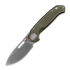 Vosteed Zander - Stonewash - Aluminium összecsukható kés, zöld