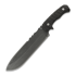 Wander Tactical Godfather 刀, raw finish, black handle