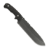 Wander Tactical Godfather peilis, raw finish, black handle