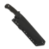 Wander Tactical Godfather peilis, raw finish, black handle