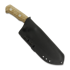 Wander Tactical Smilodon kniv, black blood, brown handle