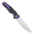 We Knife 601SPL Hand Rubbed Satin 折叠刀, 黑色 601SBK
