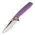 We Knife - 604N Dragon Scale drop point, purppura