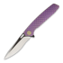 We Knife 604N Dragon Scale drop point sulankstomas peilis, violetinė 604N