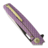 We Knife 604N Dragon Scale drop point k&auml;&auml;nt&ouml;veitsi, purppura 604N