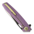 We Knife 604N Dragon Scale drop point 折叠刀, 紫色 604N