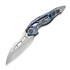 We Knife - Arrakis, Gray & Flamed Titanium, Hand Rubbed Satin