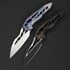 We Knife Arrakis, Gray & Flamed Titanium, Hand Rubbed Satin 906K