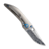 We Knife Attor Damasteel, Polished BB Ti/Timascus WE23037-DS1
