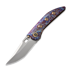 We Knife Attor, Flamed/Gold Ti, Polished BB WE23037-2