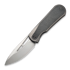 We Knife Baloo Gray Titanium sulankstomas peilis, Dark Green Micarta 21033-4