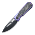 We Knife Baloo Purple Titanium 折叠刀, Shredded Crabon 21033-3