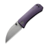 We Knife Banter Wharncliffe, Purple Canvas Micarta, Stonewash WE19068J-2