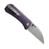We Knife Banter Wharncliffe, Purple Canvas Micarta, Stonewash WE19068J-2