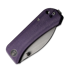 We Knife Banter Wharncliffe, Purple Canvas Micarta, Stonewash WE19068J-2