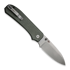 Складной нож We Knife Big Banter Green Canvas Micarta WE21045-2