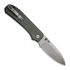 We Knife Big Banter Green Canvas Micarta 折叠刀 WE21045-2