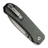 We Knife Big Banter Green Canvas Micarta 折叠刀 WE21045-2