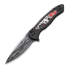 We Knife BL Kitefin Damasteel, Black Ti/Nebula Fat CF WE19002N-DS1