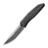 We Knife Cybernetic Damasteel, Black SW Ti w//Etching Pattern WE22033-DS1